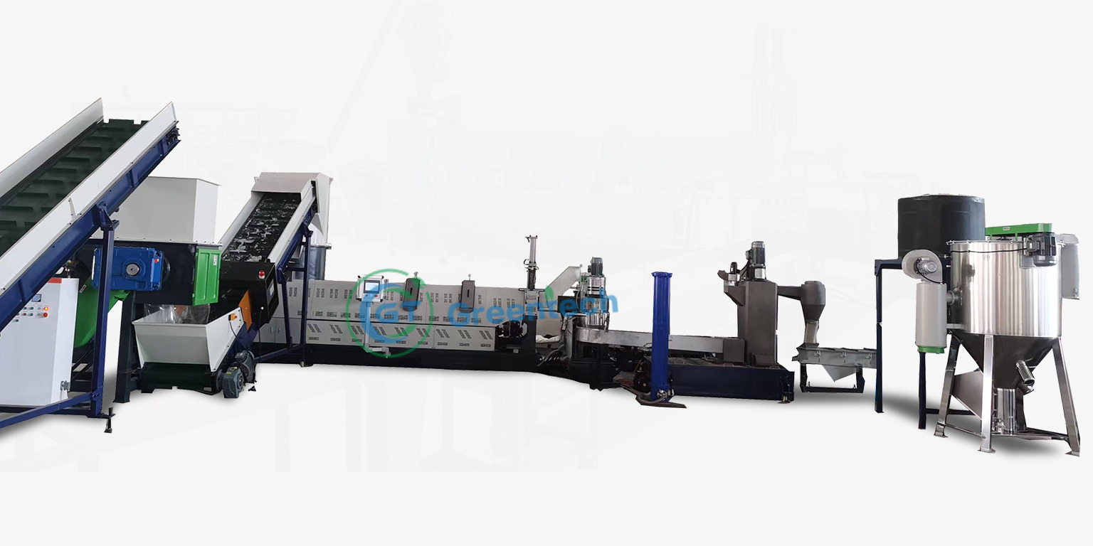 Printed laminated PE PP film recycling machine